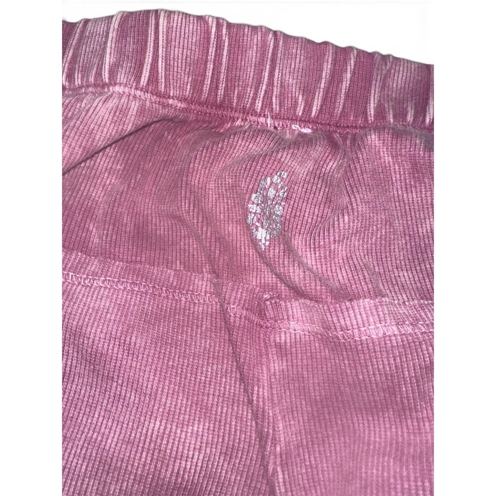 Free People Movement Kyoto Leggings Pink Mineral Wash Ribbed Harem Pants Small - Picture 3 of 3